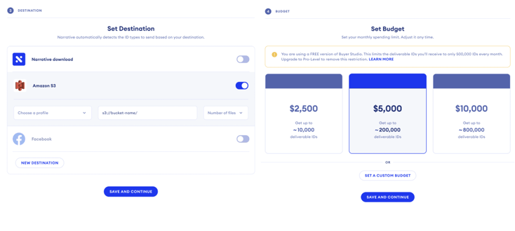 destination and budget