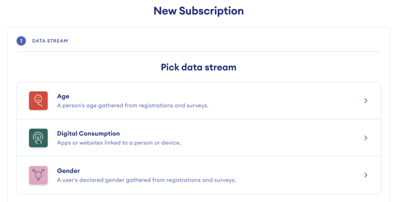 pick data stream